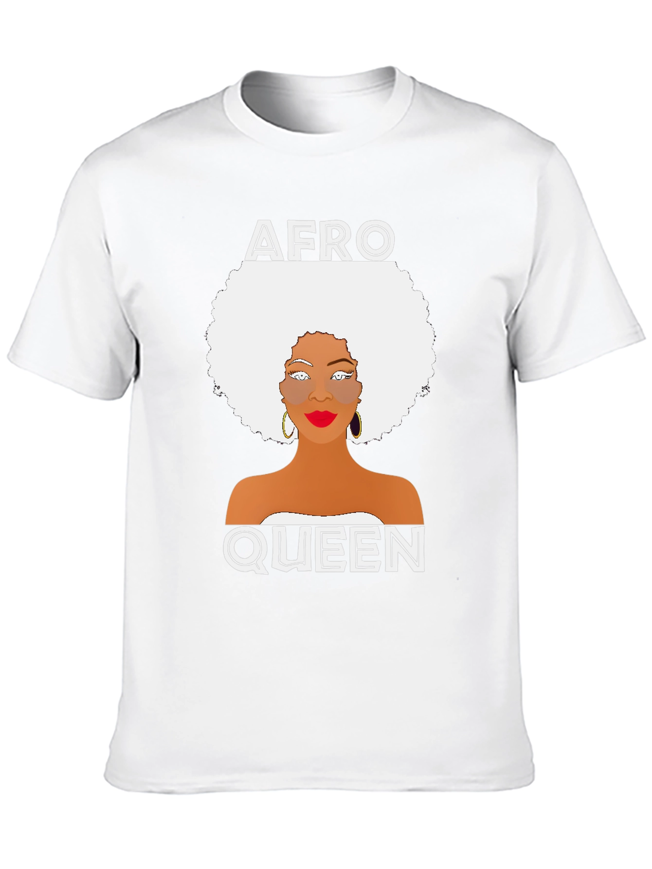 Afro Queen Graphic Tee - Black Unisex T-Shirt