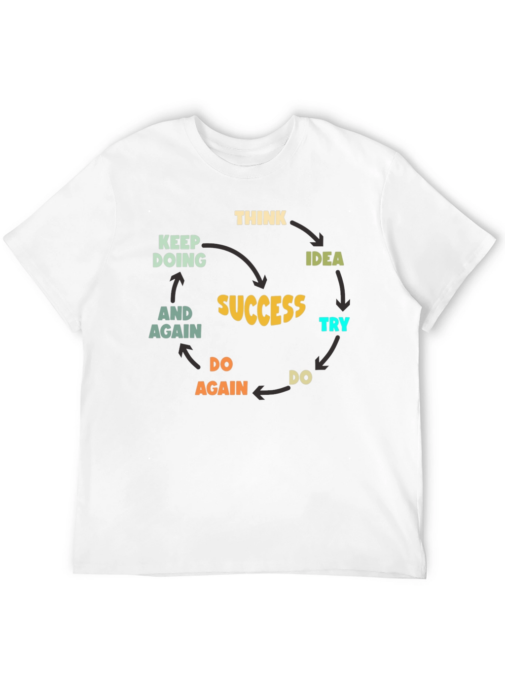 Success Cycle Black T-Shirt
