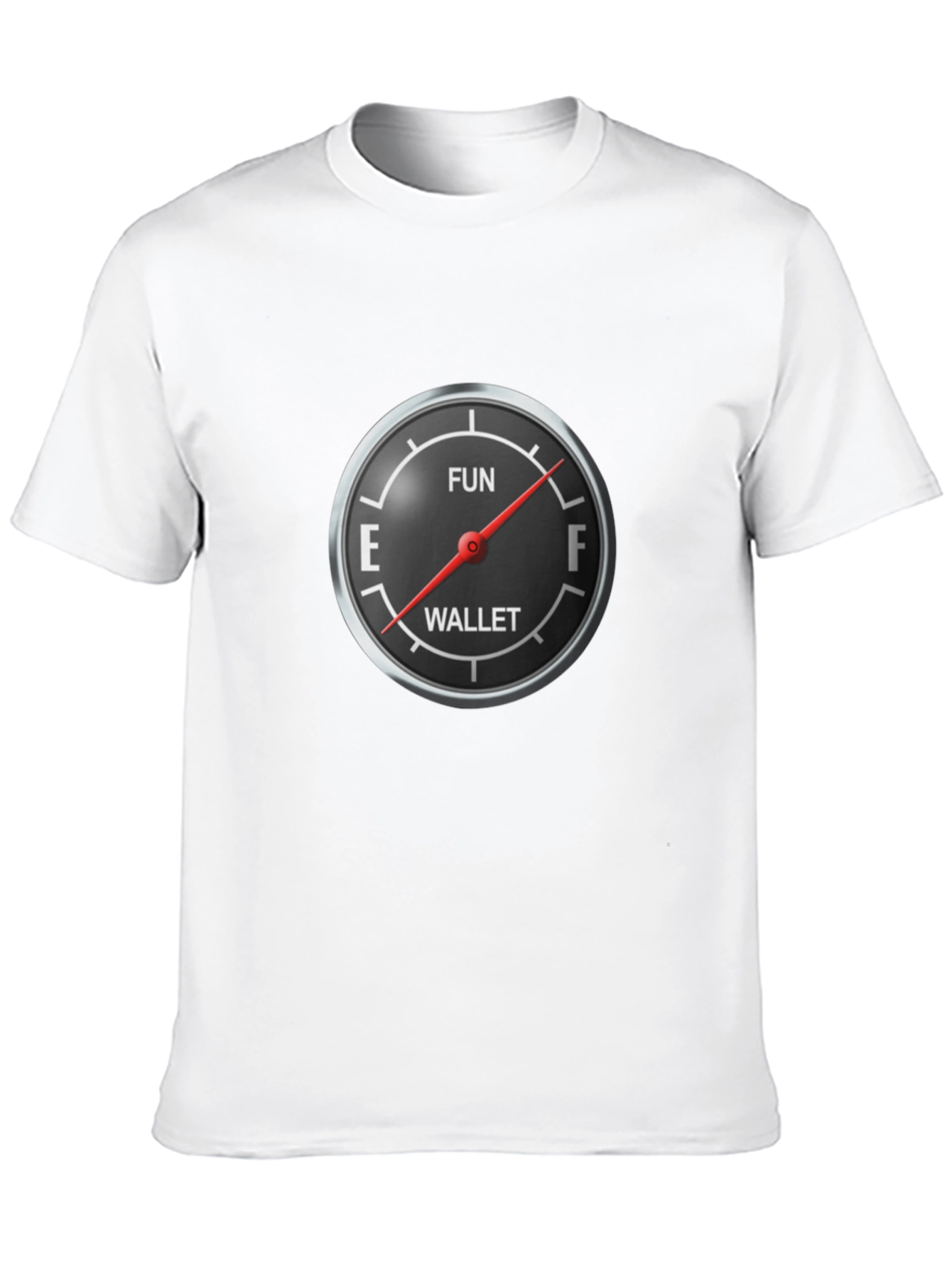 Fun Wallet Gauge Graphic Tee - Black