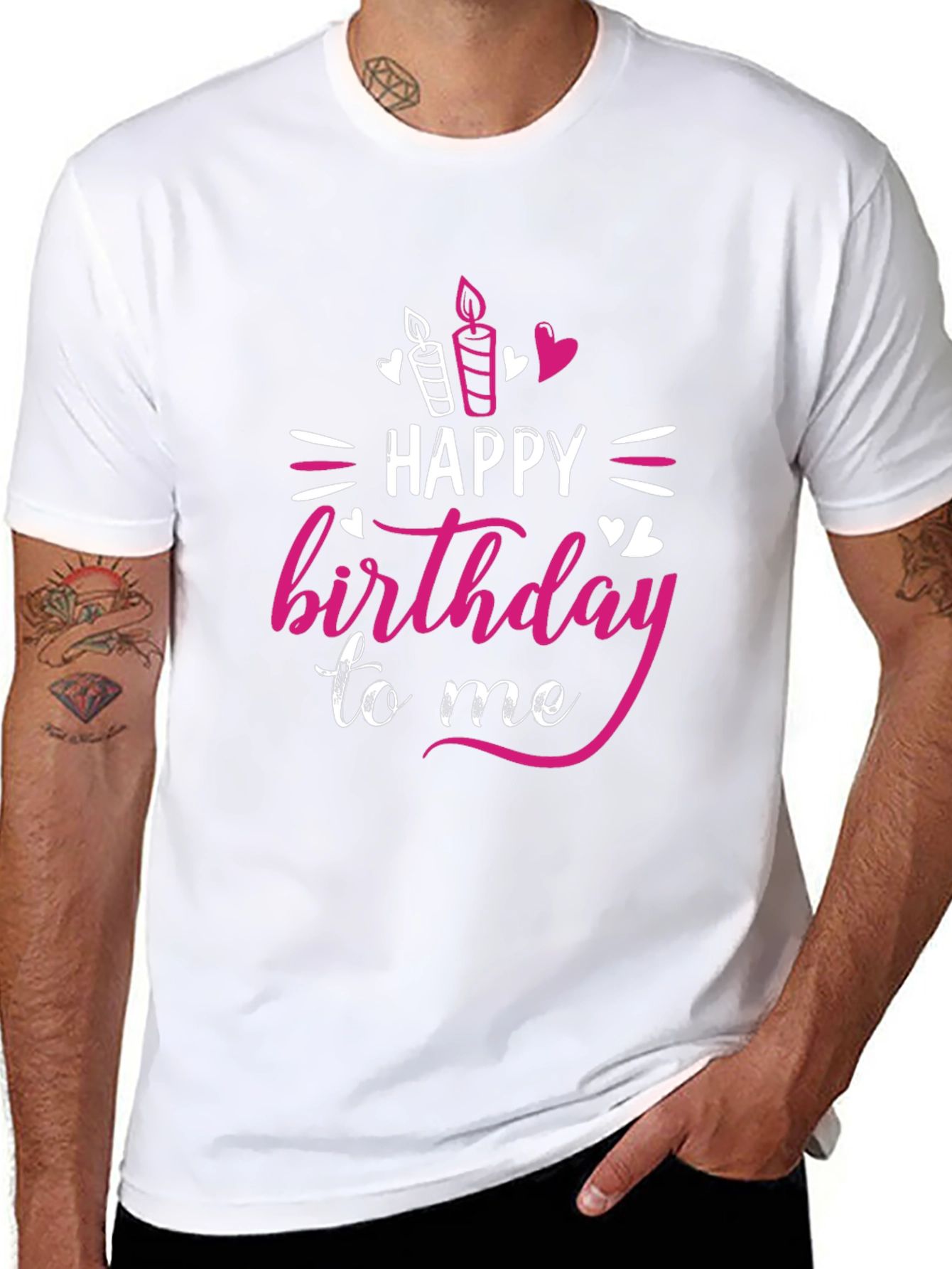 Happy Birthday To Me Graphic Tee - Stylish Celebration Shirt