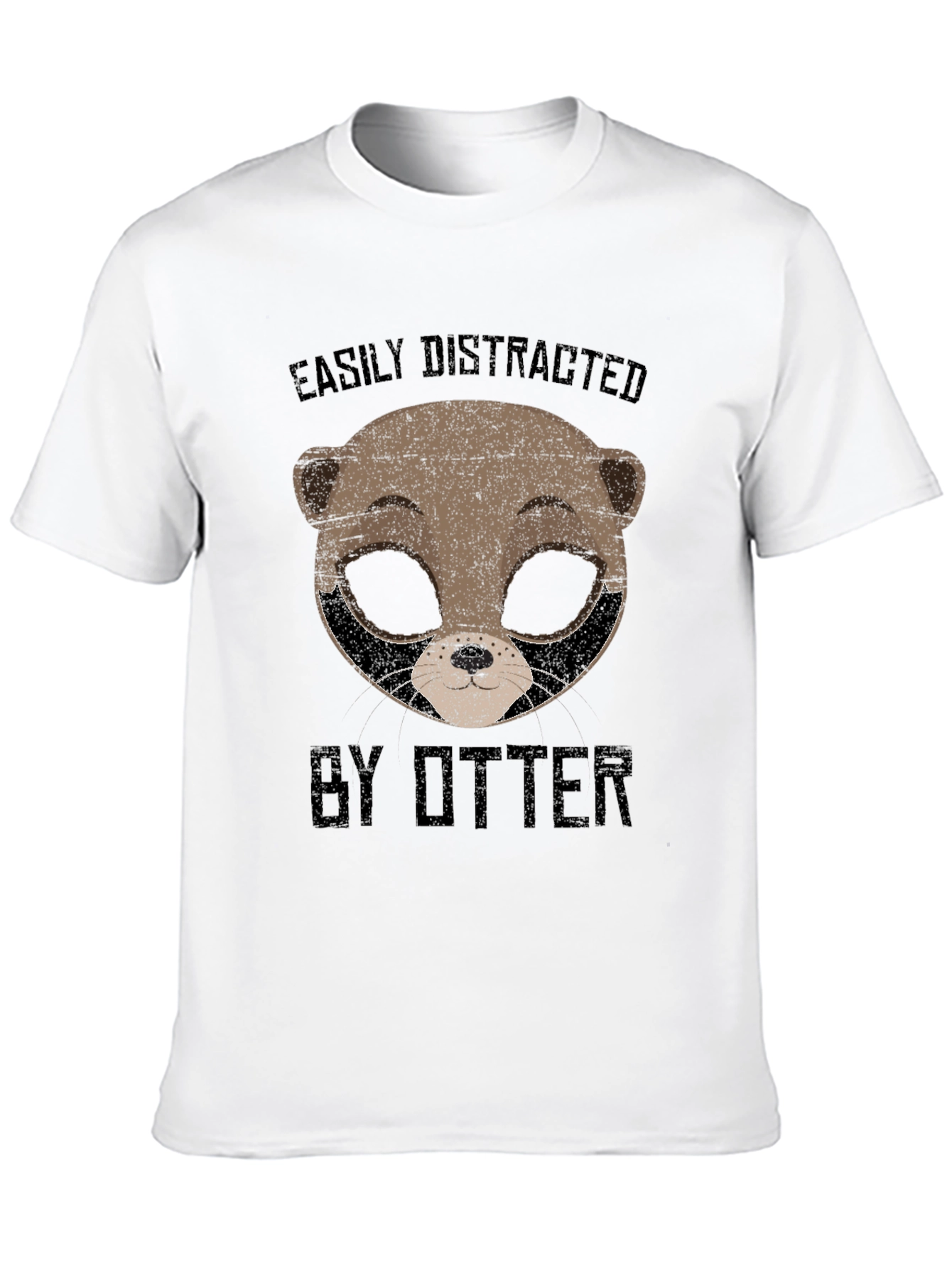 Easily Distracted By Otter Graphic T-Shirt