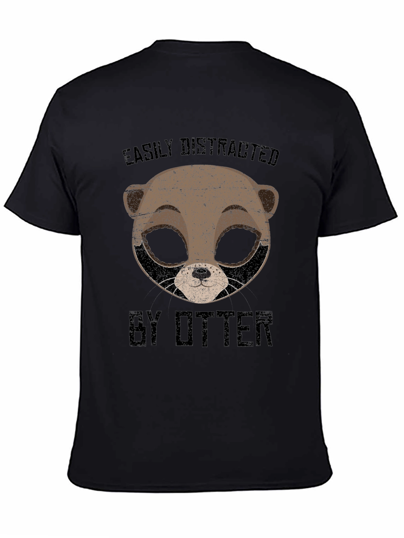 Easily Distracted By Otter Graphic T-Shirt