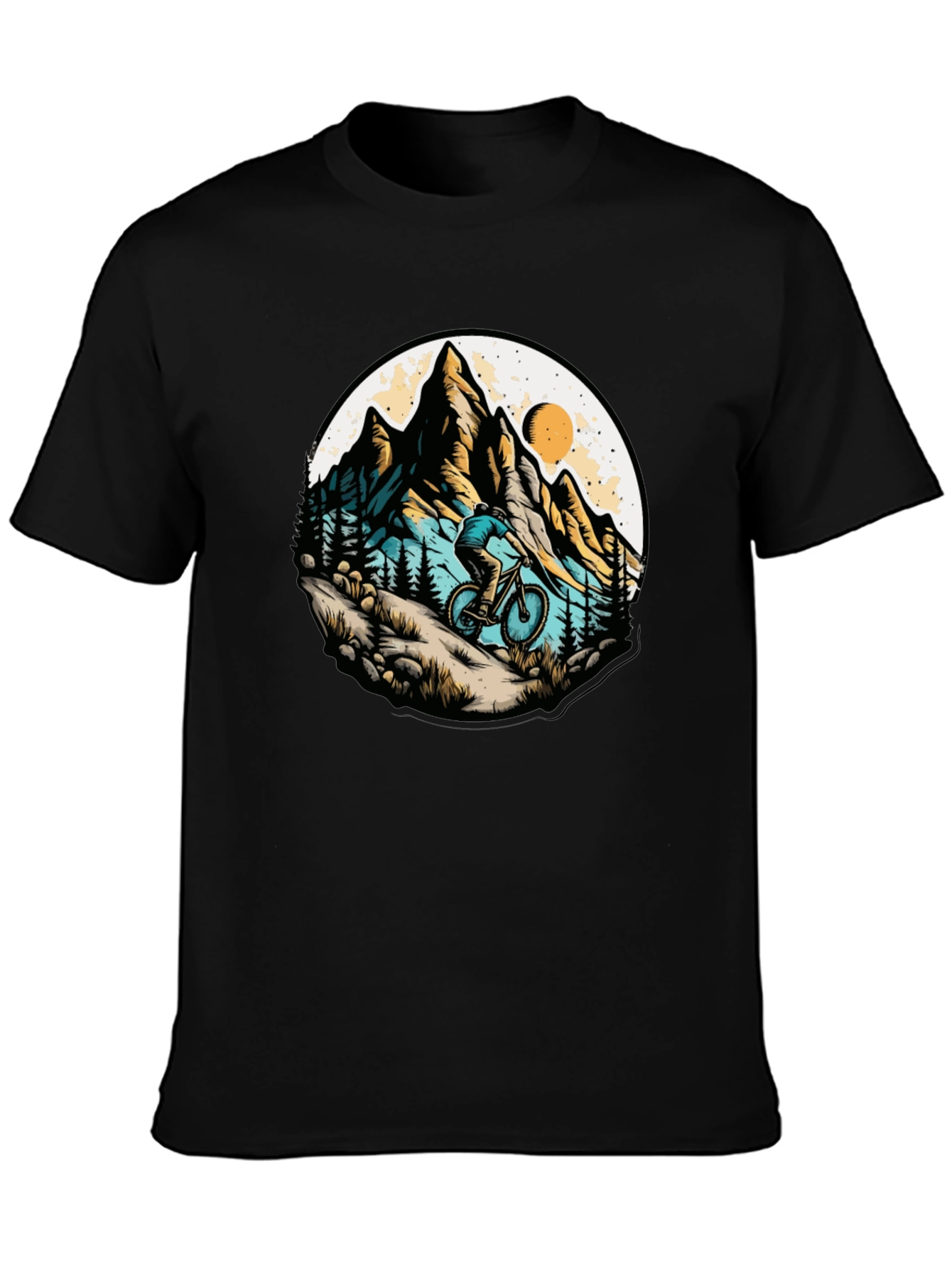 Mountain Biker Graphic Tee - Adventure Style
