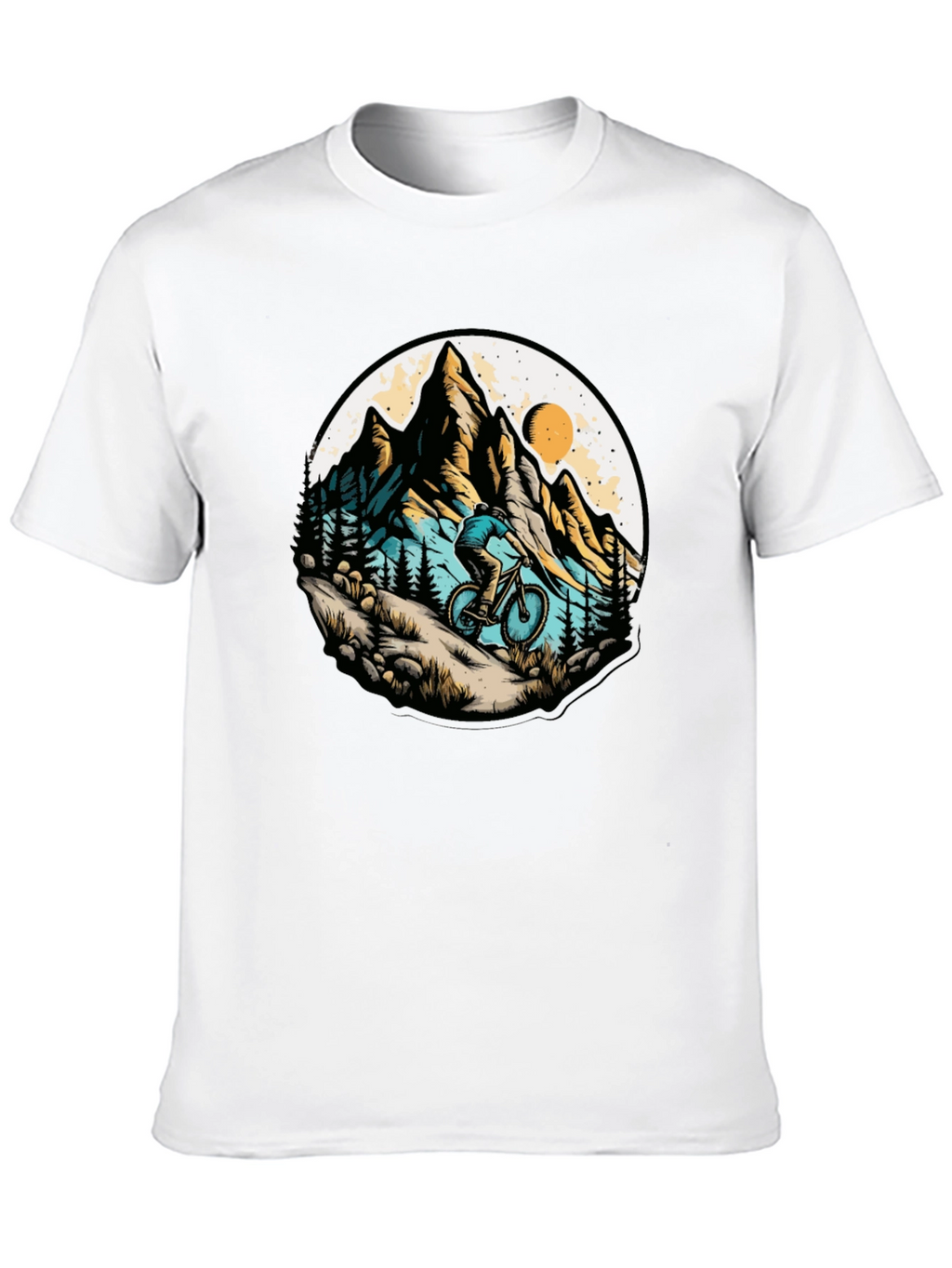 Mountain Biker Graphic Tee - Adventure Style