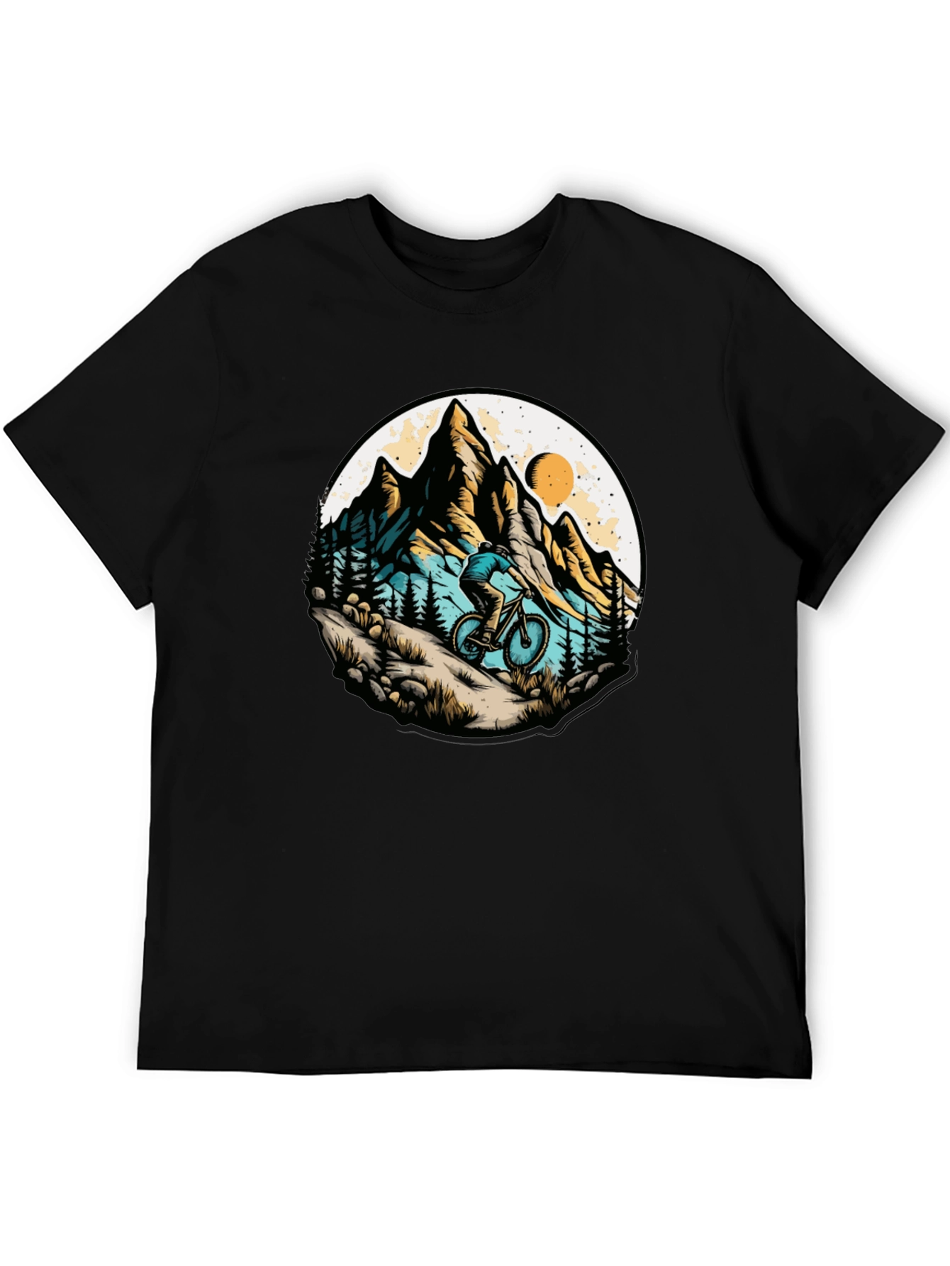 Mountain Biker Graphic Tee - Adventure Style
