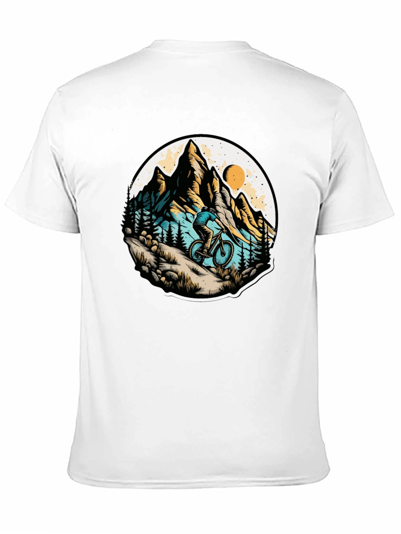 Mountain Biker Graphic Tee - Adventure Style