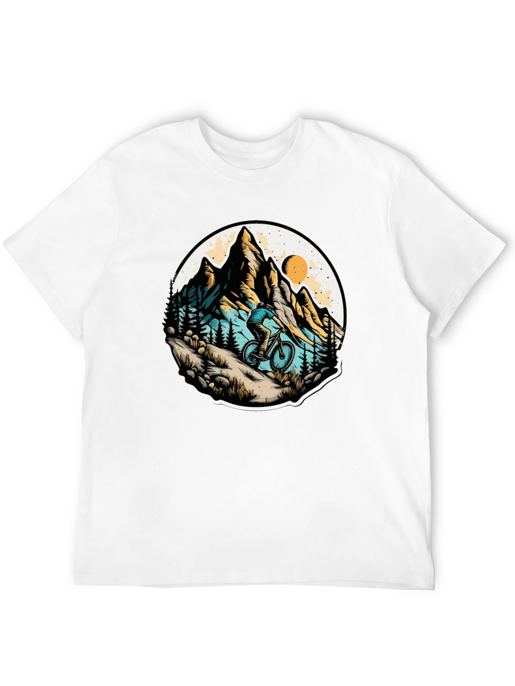 Mountain Biker Graphic Tee - Adventure Style