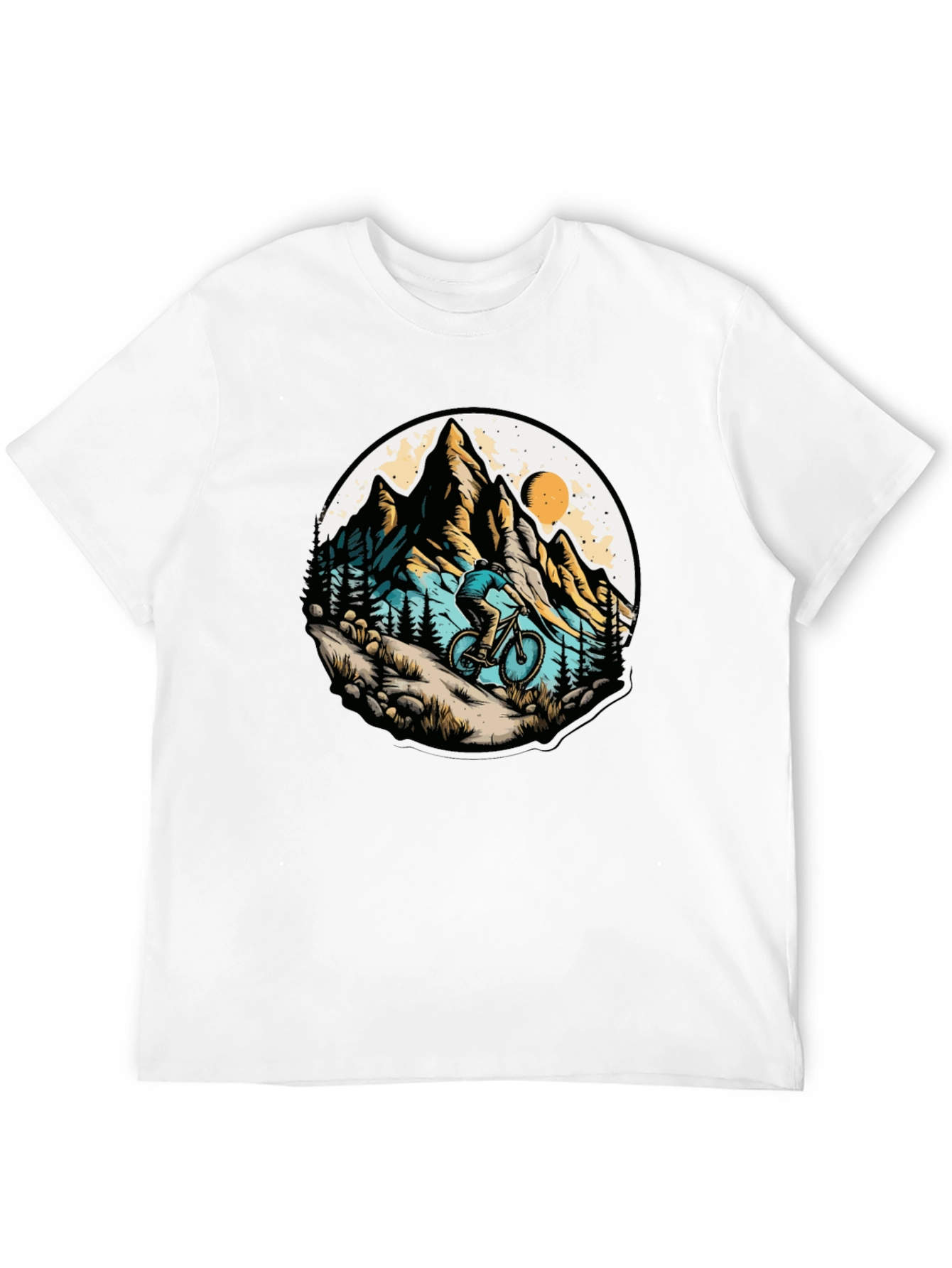 Mountain Biker Graphic Tee - Adventure Style