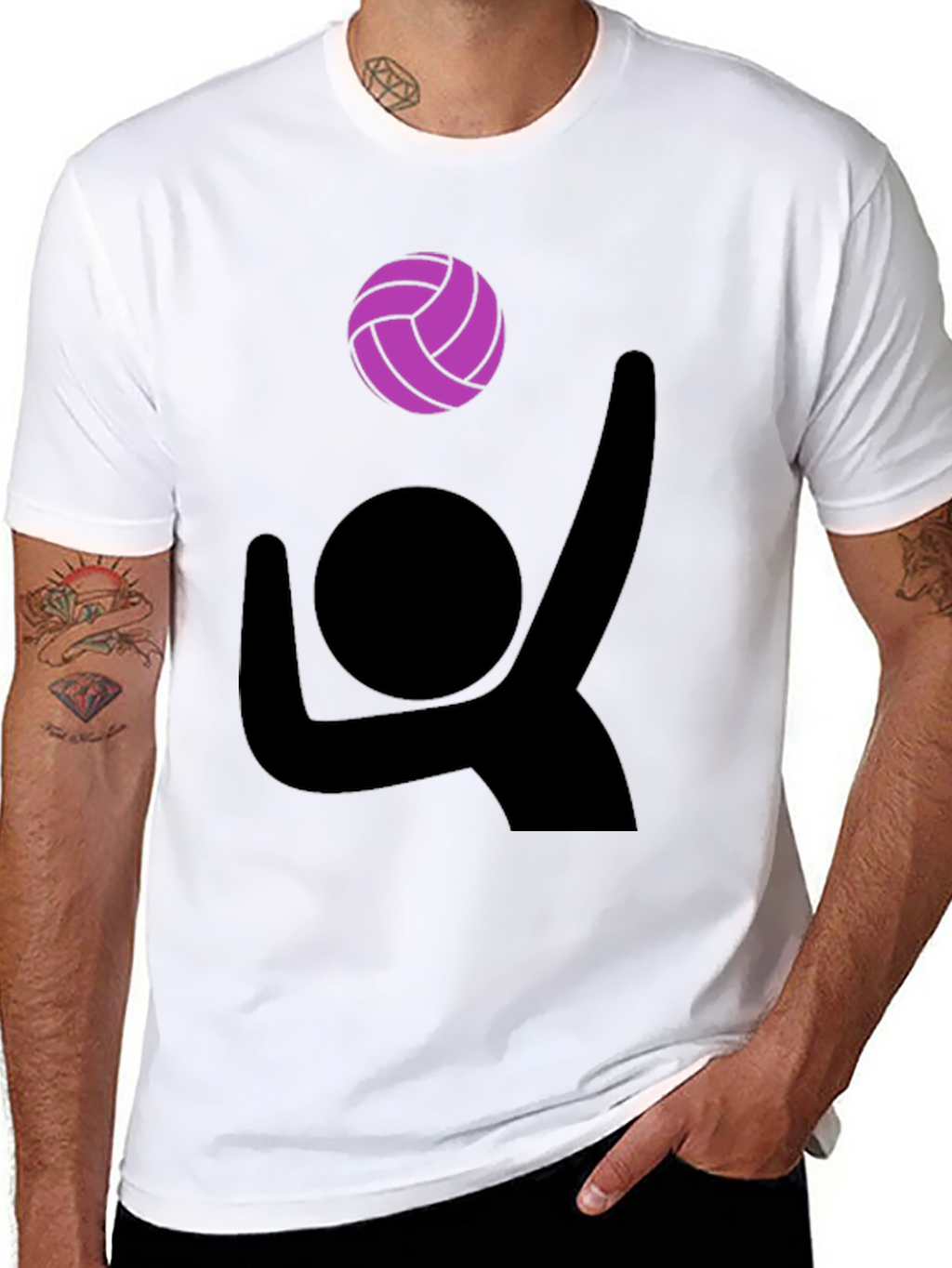 Volleyball Player Graphic Tee