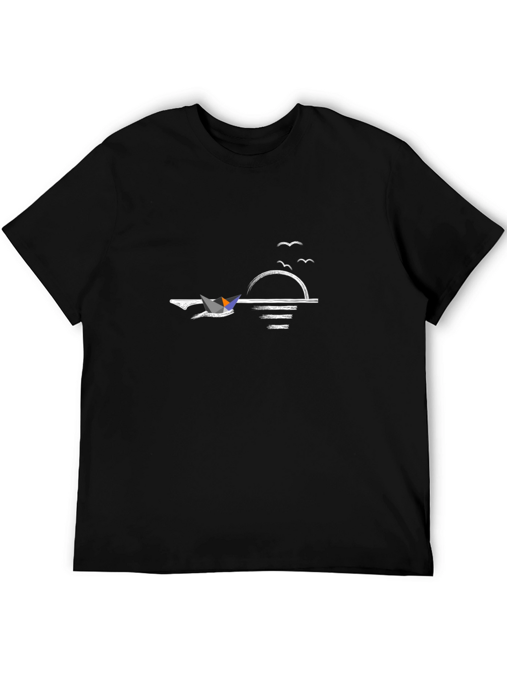 Sunset Sailboat Graphic T-Shirt