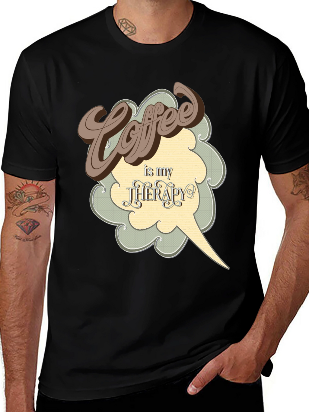 Coffee is My Therapy Graphic T-Shirt