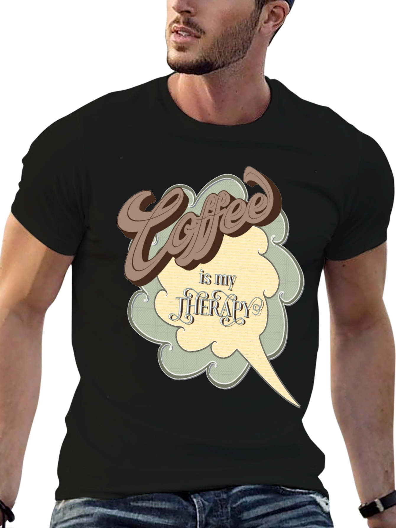 Coffee is My Therapy Graphic T-Shirt