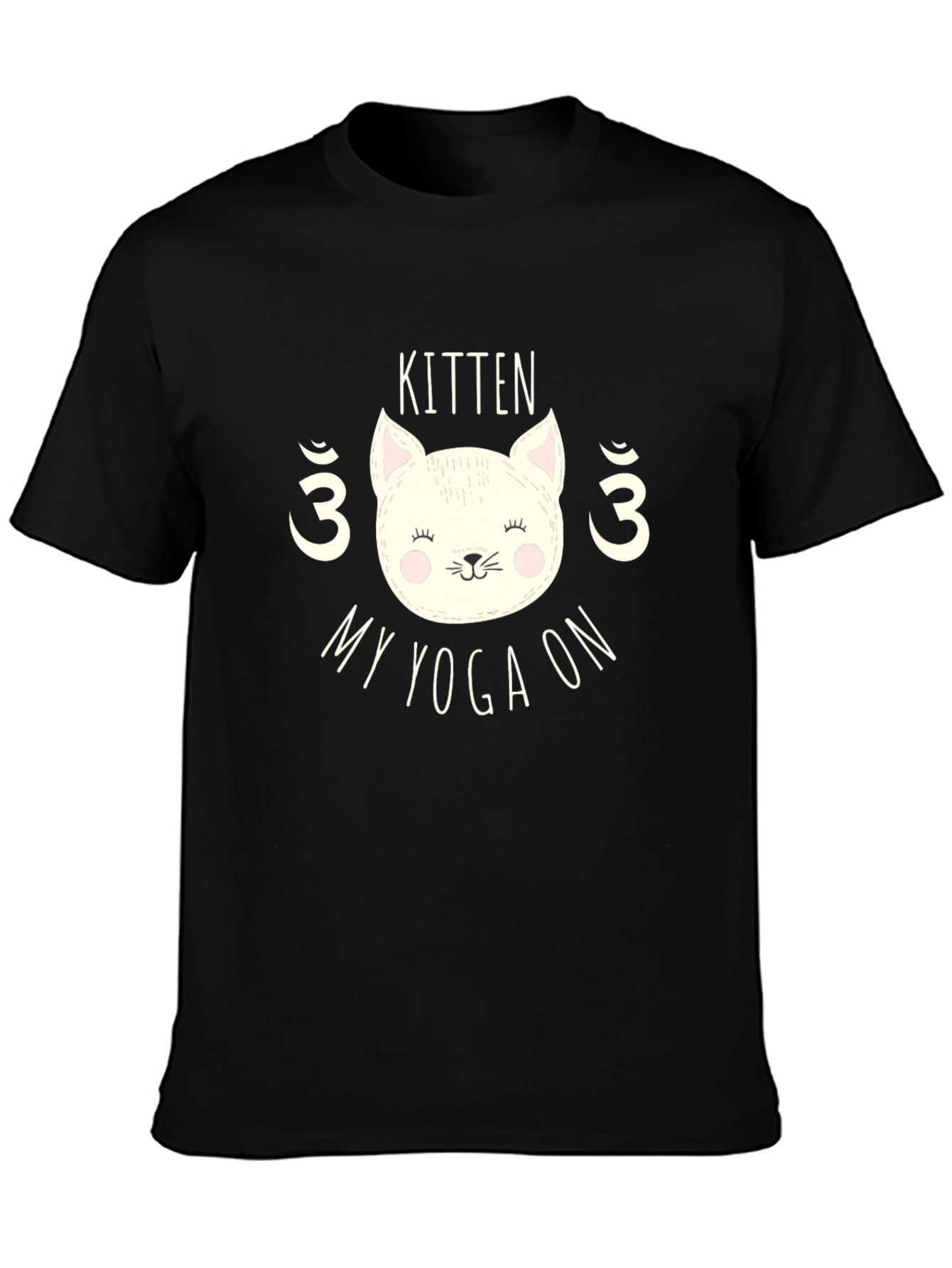 Kitten My Yoga On Graphic T-Shirt - Yoga Lover Tee