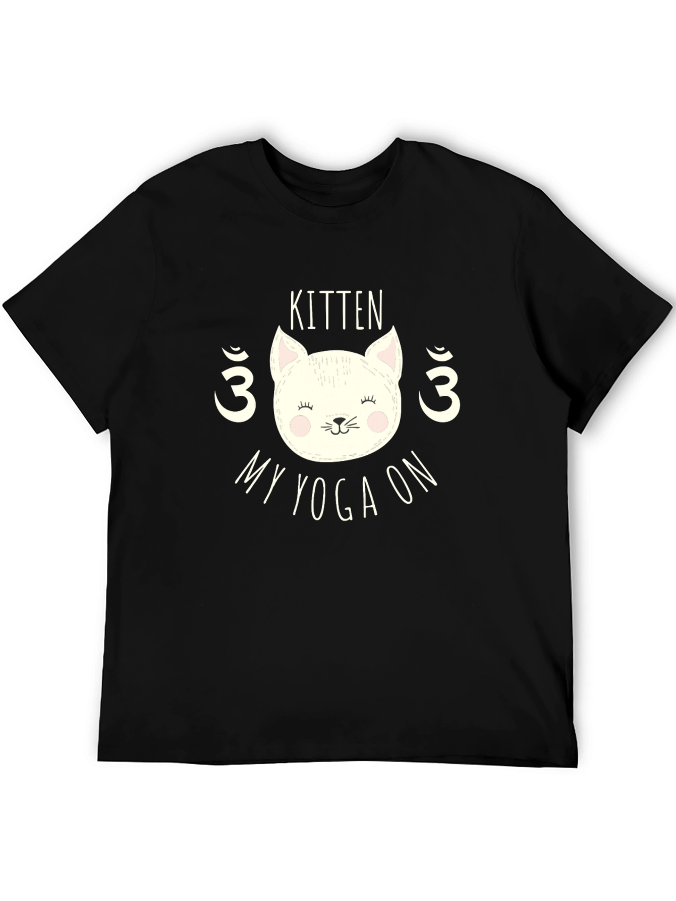 Kitten My Yoga On Graphic T-Shirt - Yoga Lover Tee