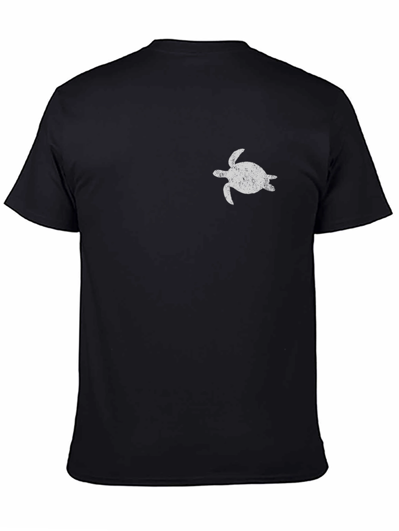 Mens Black Turtle Graphic T-Shirt