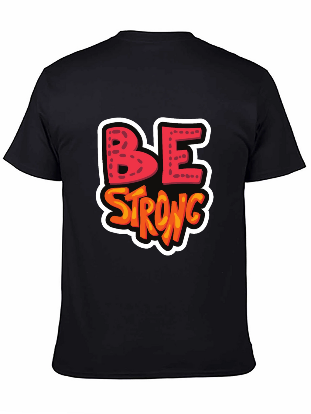 Be Strong Graphic Tee - Black