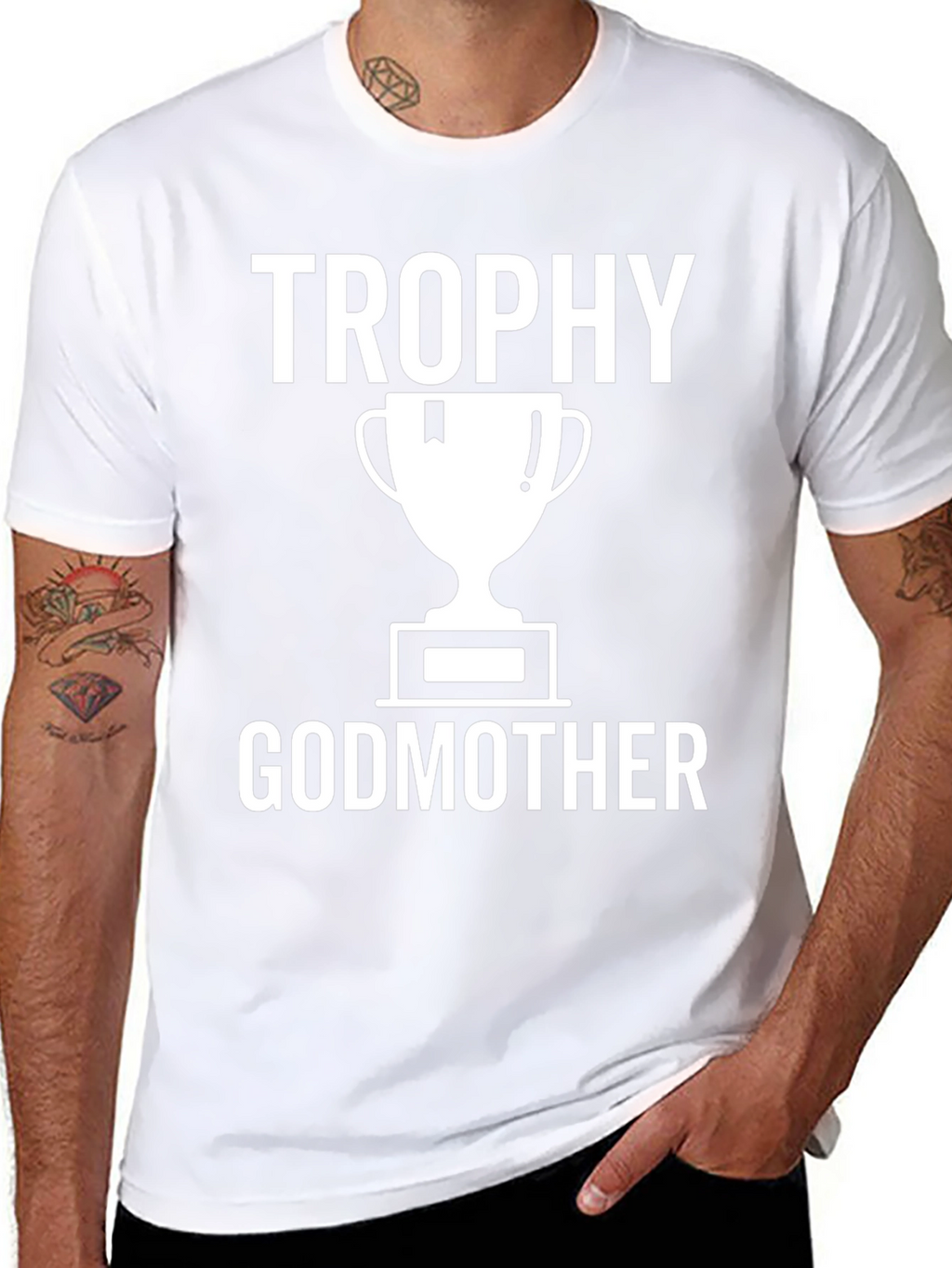 Trophy Godmother T-Shirt - Black Cotton Tee