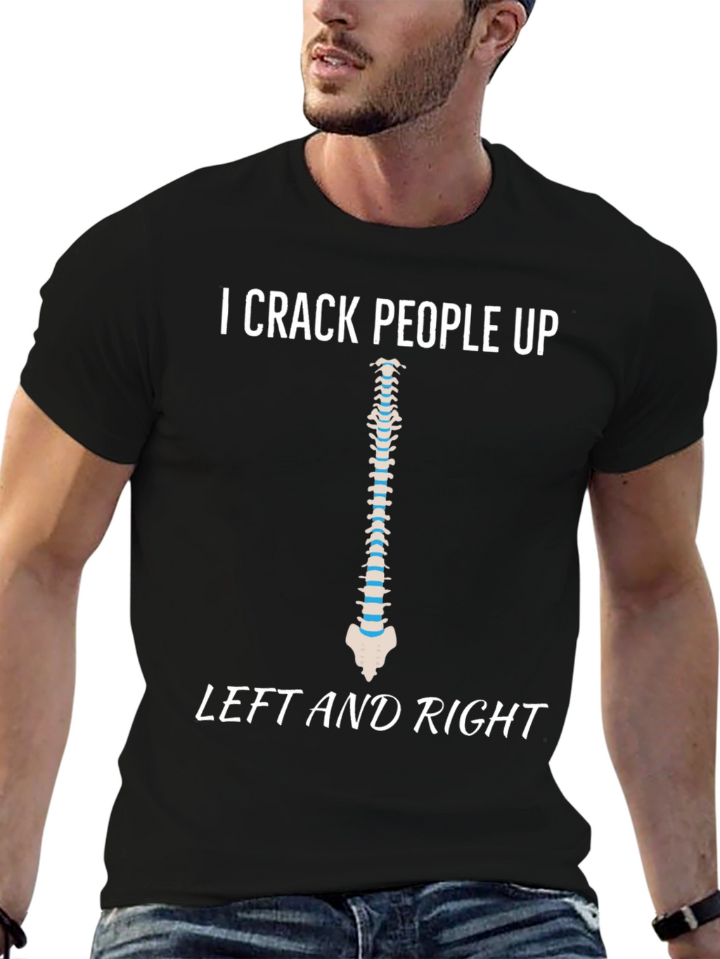 I Crack People Up Spine T-Shirt