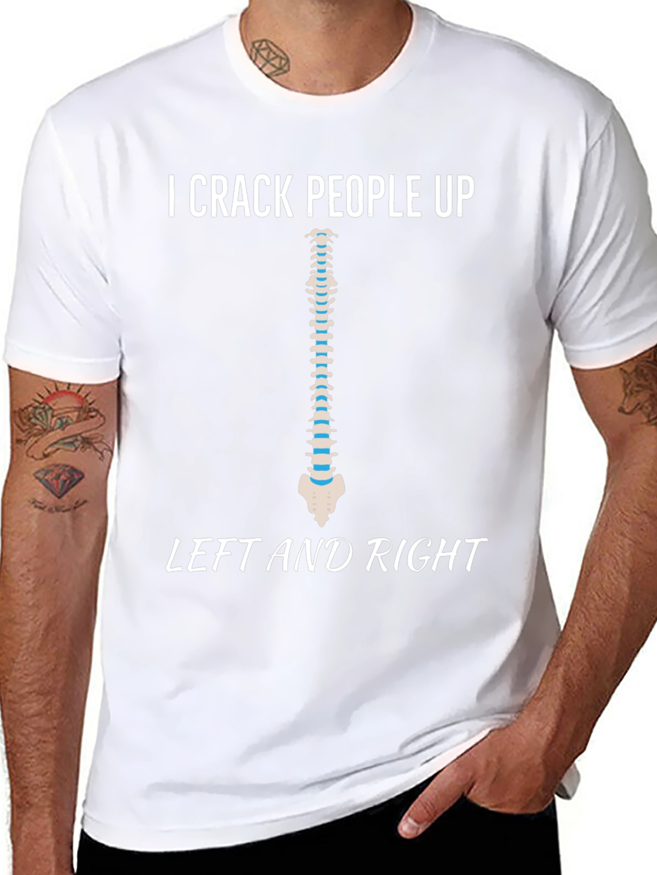 I Crack People Up Spine T-Shirt
