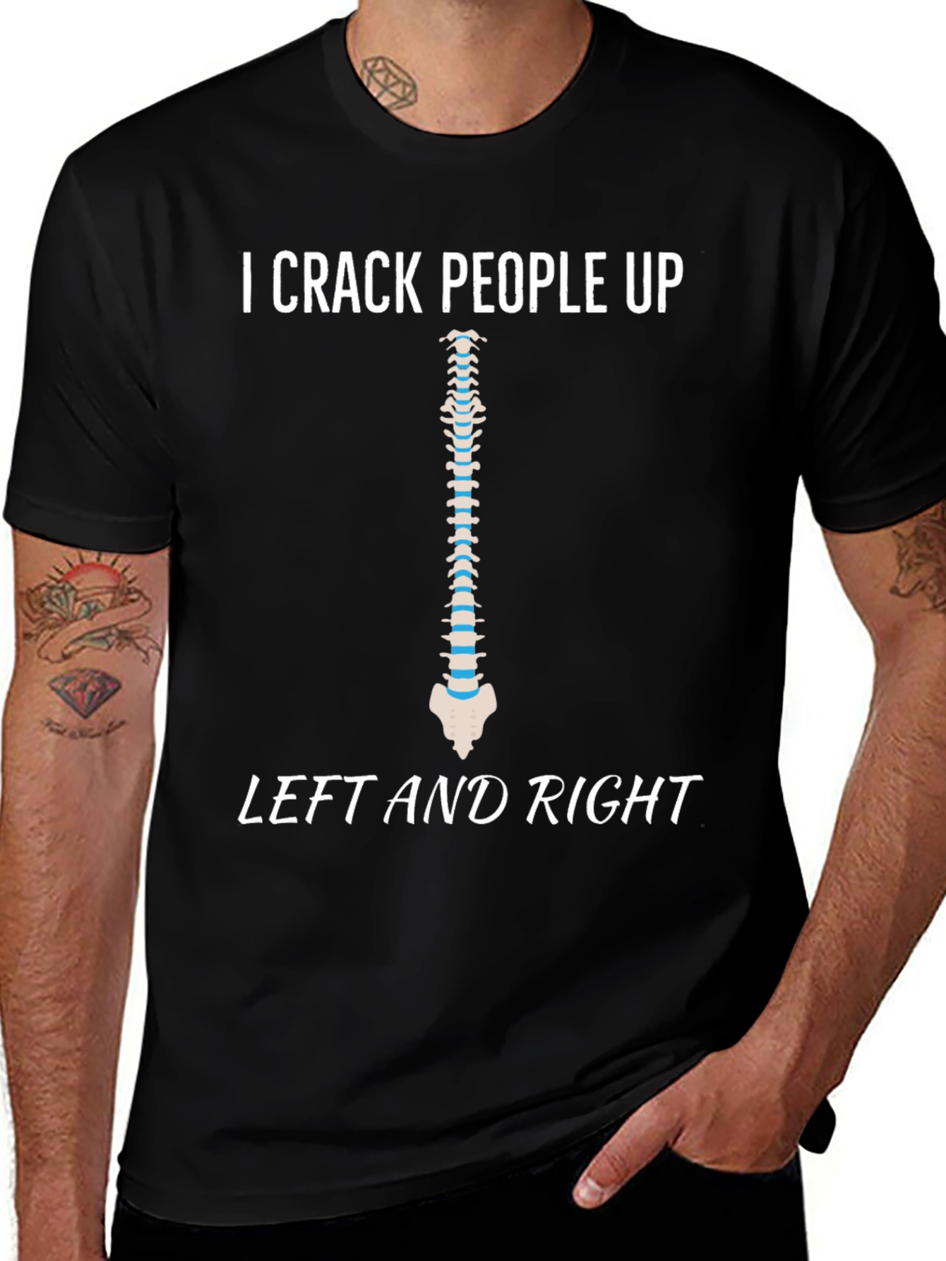 I Crack People Up Spine T-Shirt