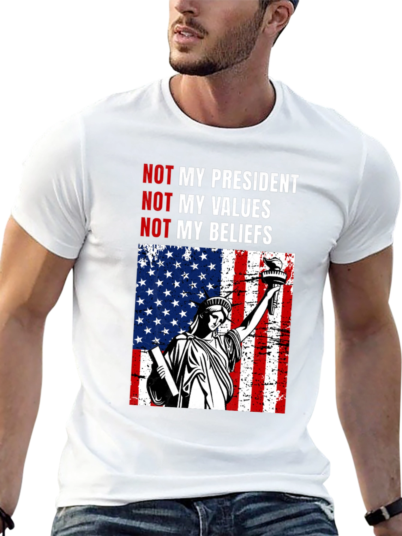 Political Statement T-Shirt - Not My President