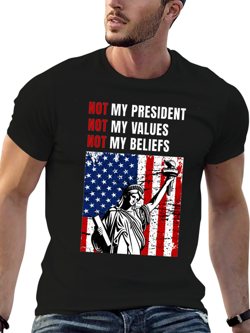 Political Statement T-Shirt - Not My President