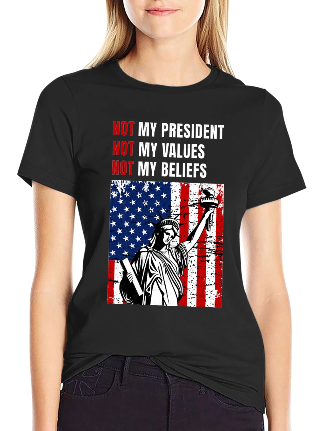 Political Statement T-Shirt - Not My President