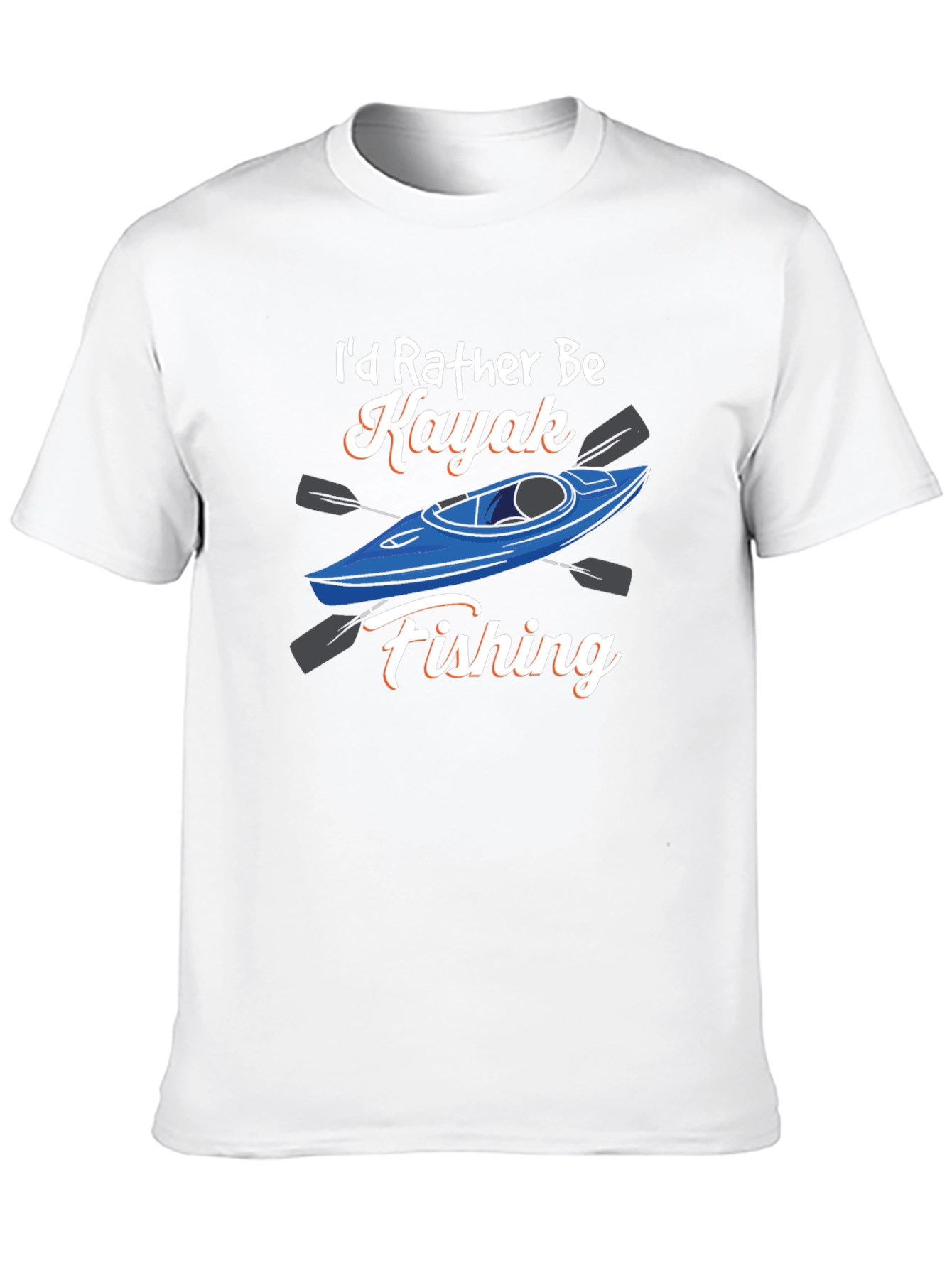 Kayak Fishing Graphic Tee - Black