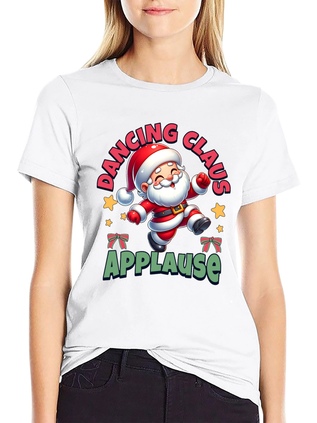 Dancing Santa Tee - Festive Holiday Cheer