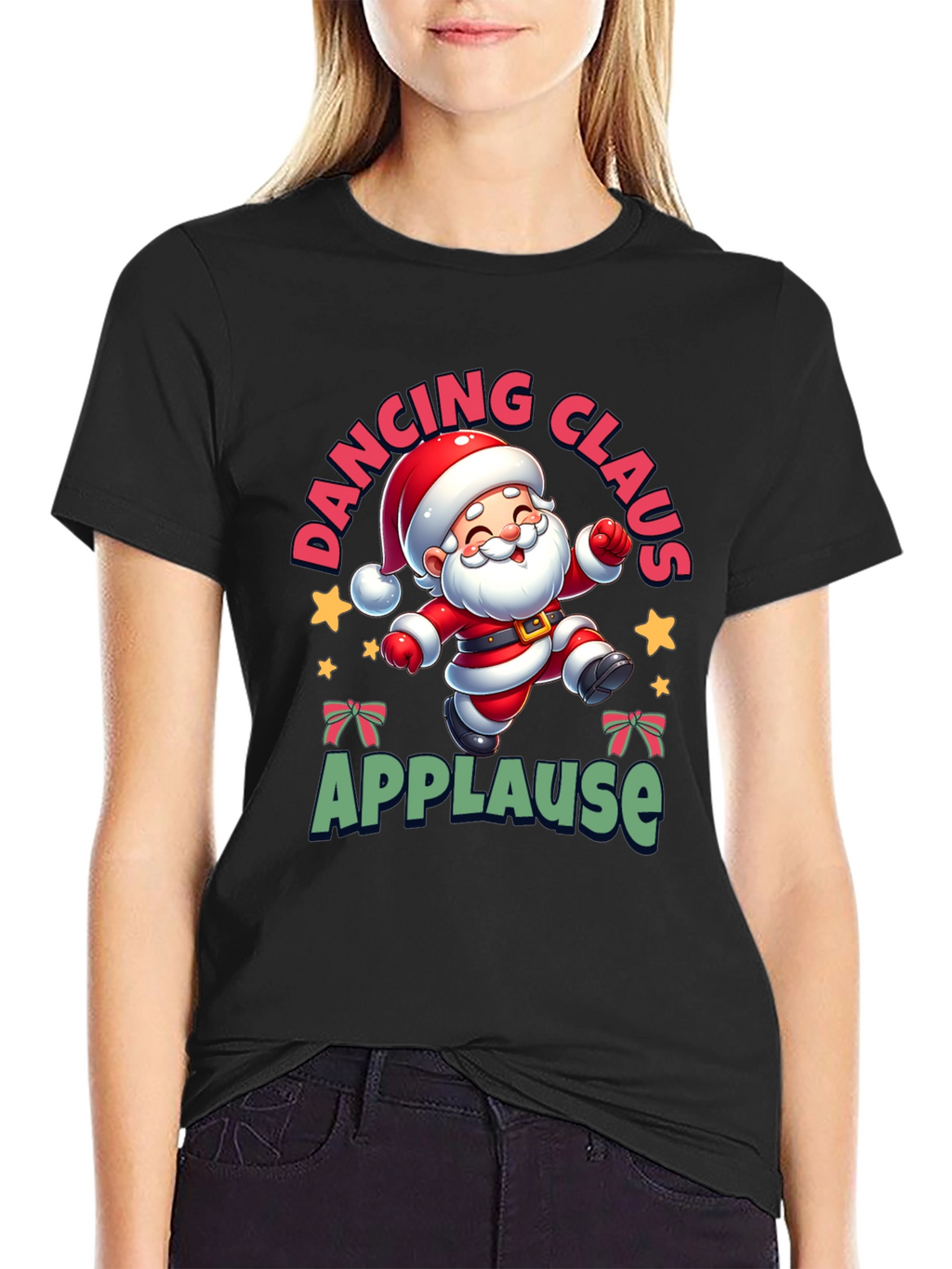 Dancing Santa Tee - Festive Holiday Cheer