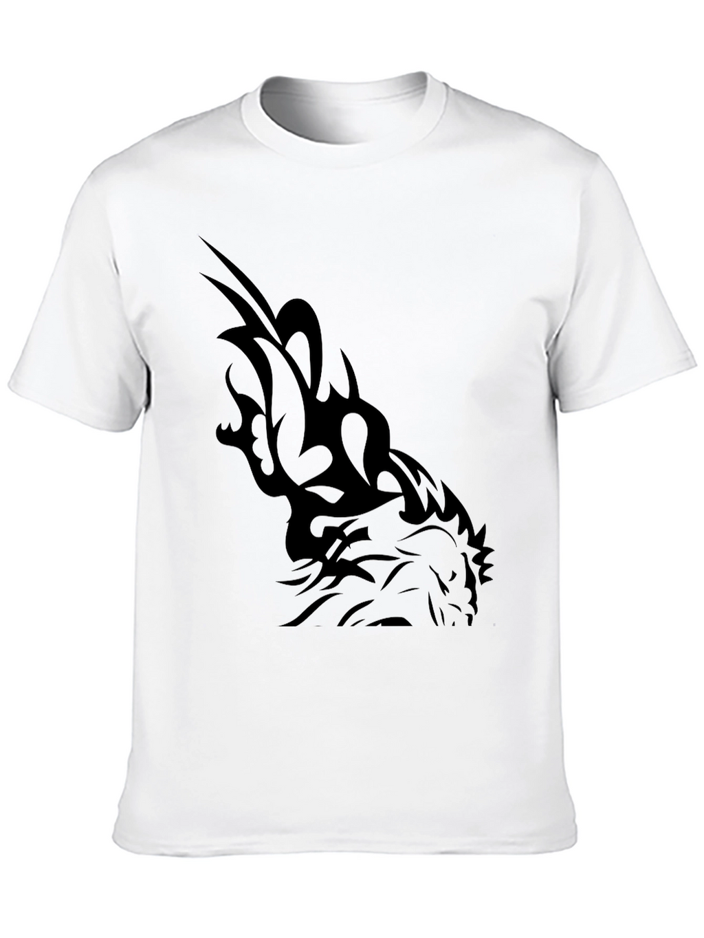 Tribal Dragon Graphic Tee - Mens Black T-Shirt
