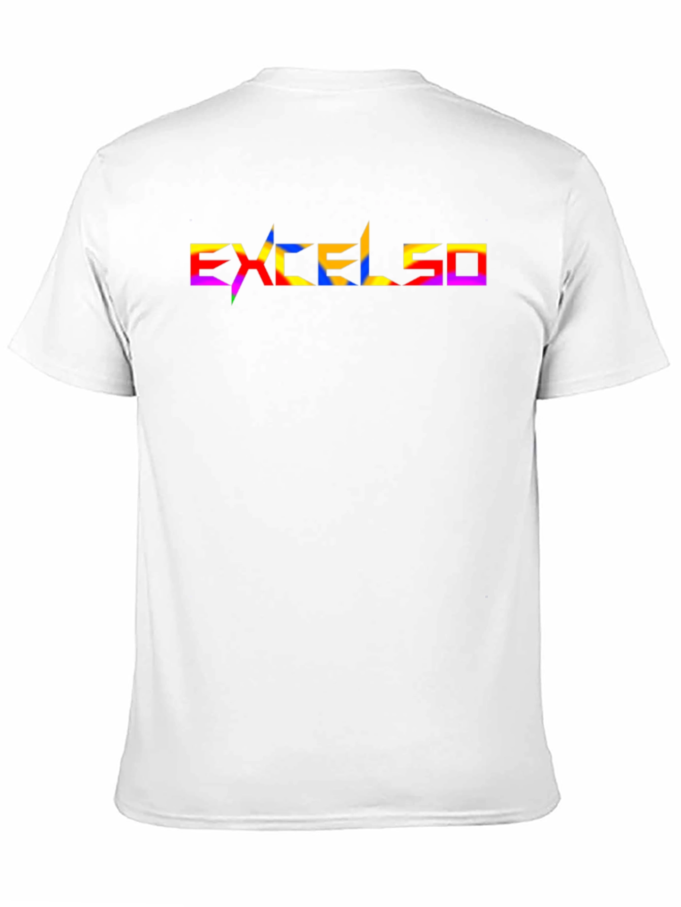 Excelsio Rainbow Graphic Tee - Stylish Black T-Shirt