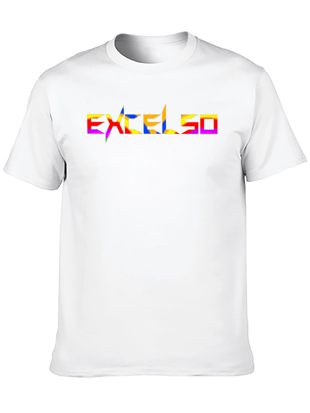 Excelsio Rainbow Graphic Tee - Stylish Black T-Shirt