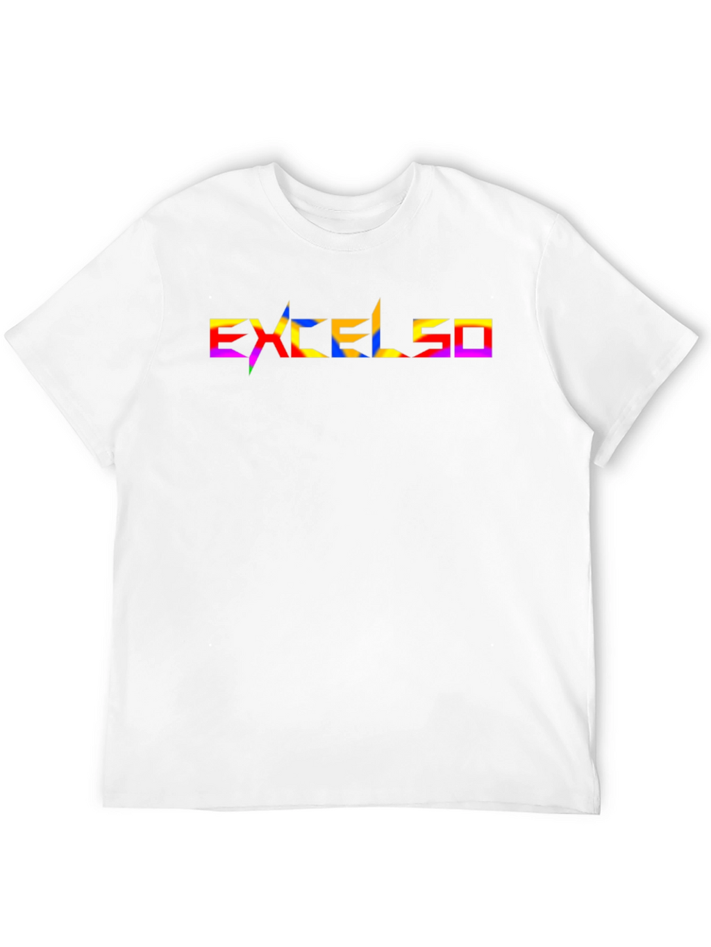 Excelsio Rainbow Graphic Tee - Stylish Black T-Shirt