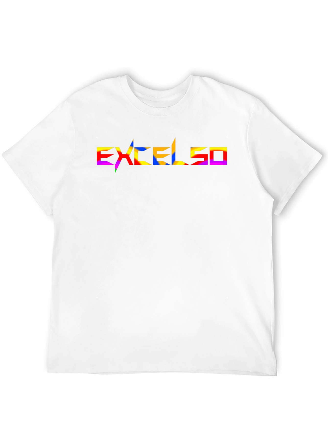 Excelsio Rainbow Graphic Tee - Stylish Black T-Shirt