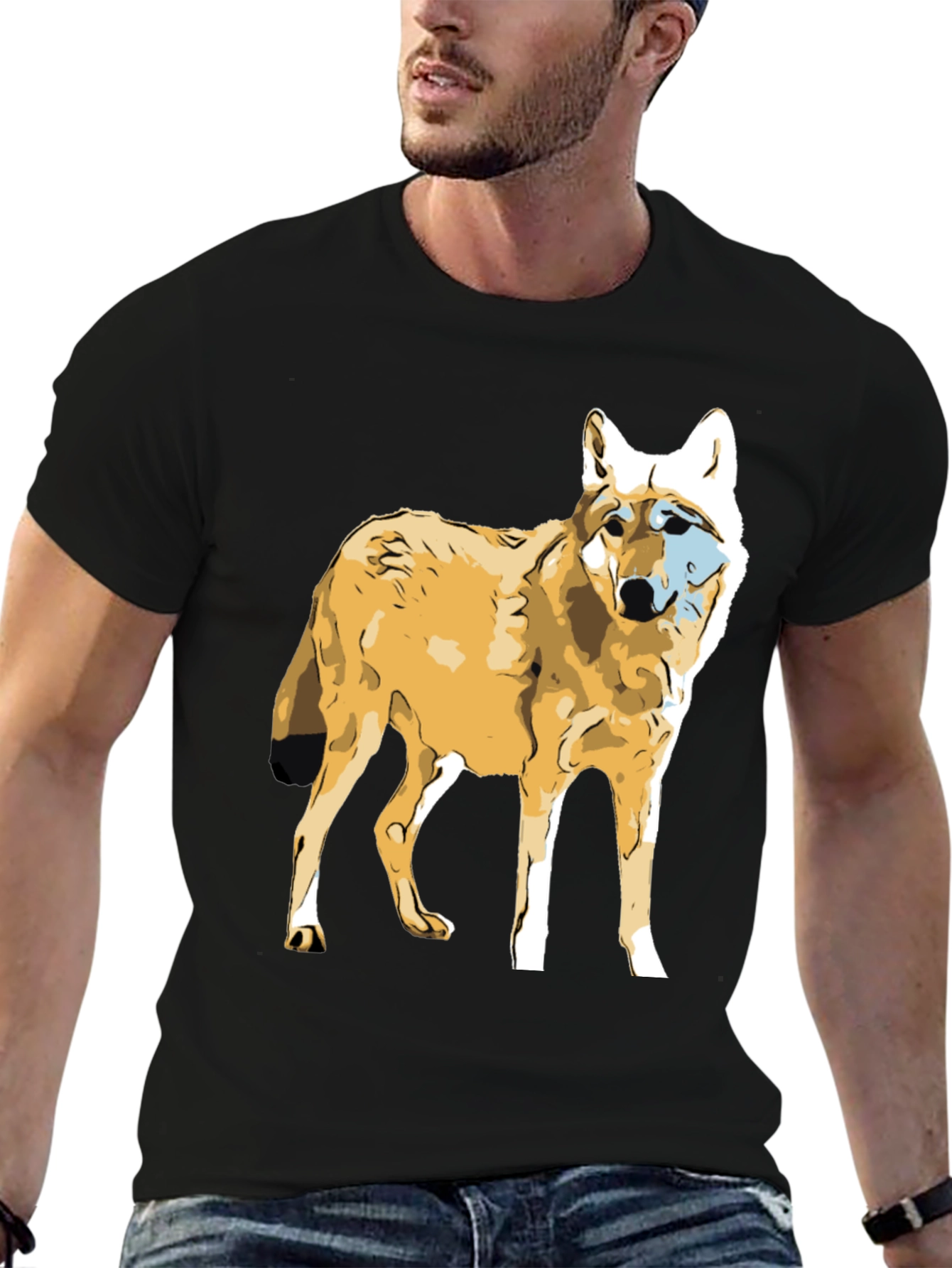 Wolf Graphic Black T-Shirt
