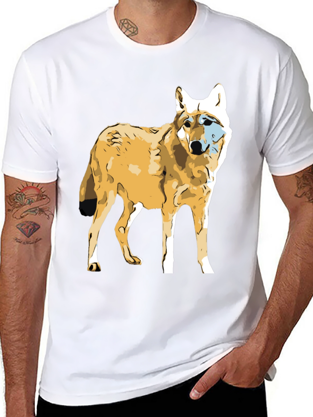 Wolf Graphic Black T-Shirt