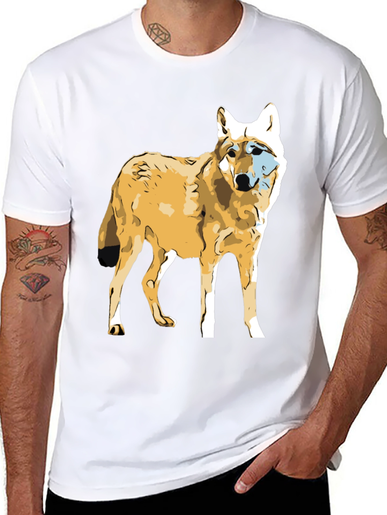 Wolf Graphic Black T-Shirt