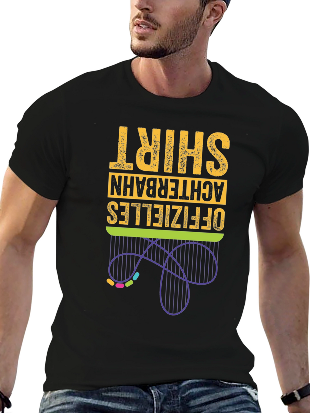 Officieles Achterbahn Shirt - Rollercoaster Tee