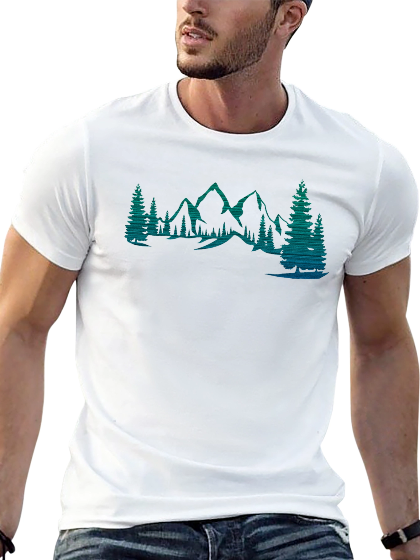 Mountain Forest Graphic Tee - Nature Lovers Shirt