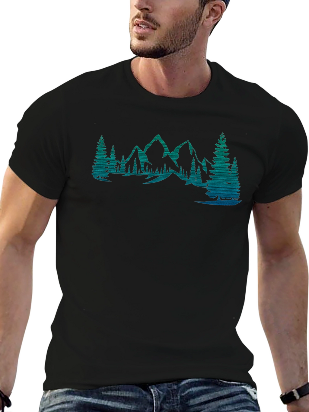 Mountain Forest Graphic Tee - Nature Lovers Shirt