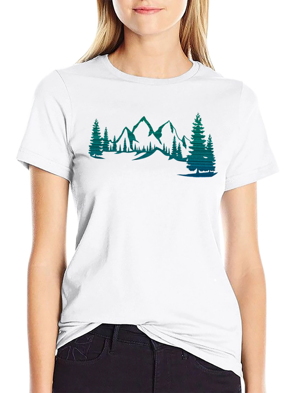 Mountain Forest Graphic Tee - Nature Lovers Shirt