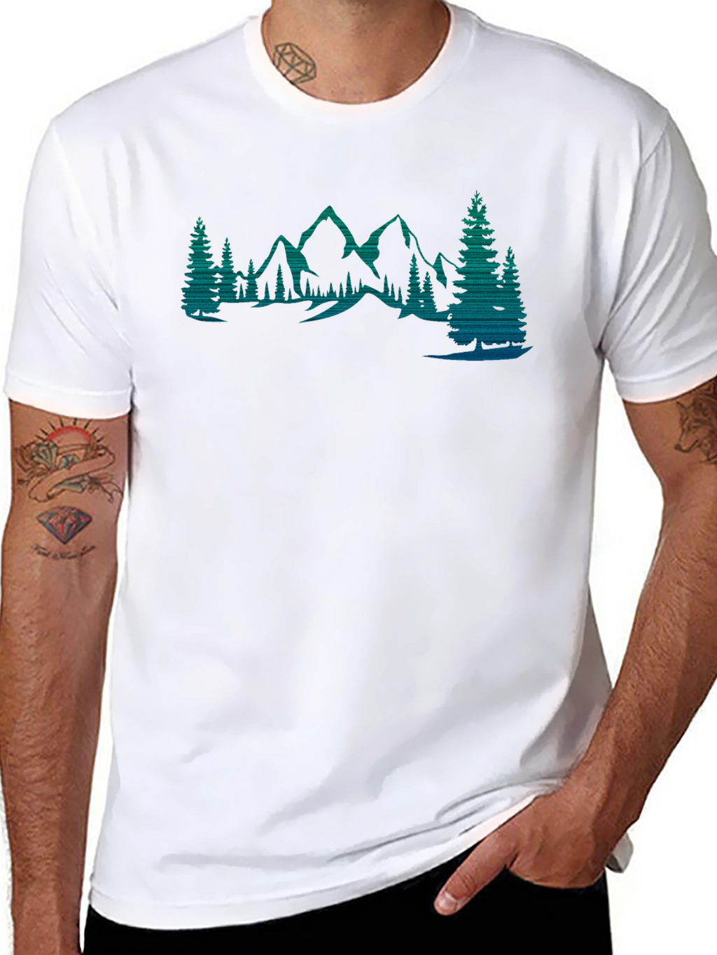 Mountain Forest Graphic Tee - Nature Lovers Shirt