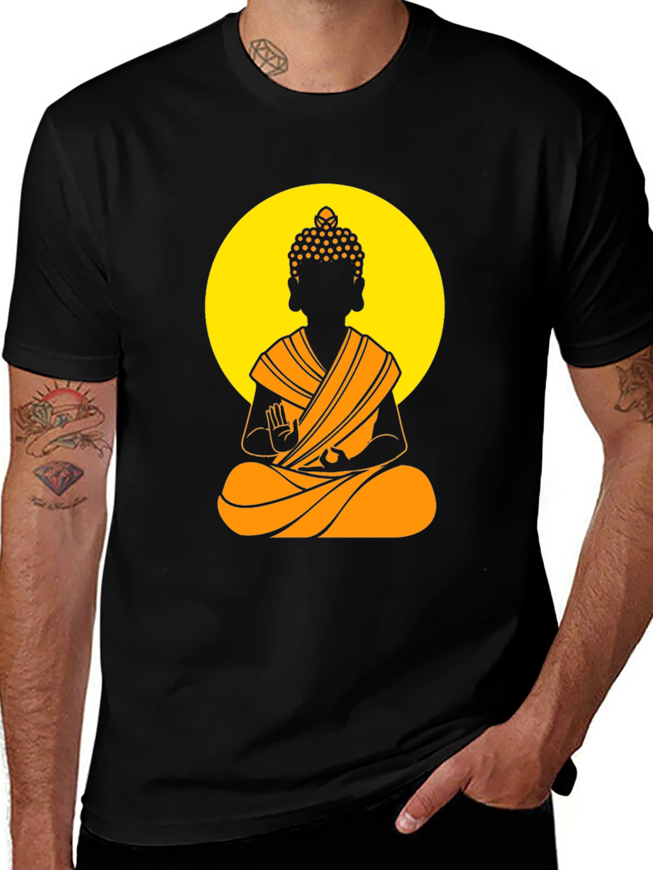Buddha Graphic Tee - Meditative Style