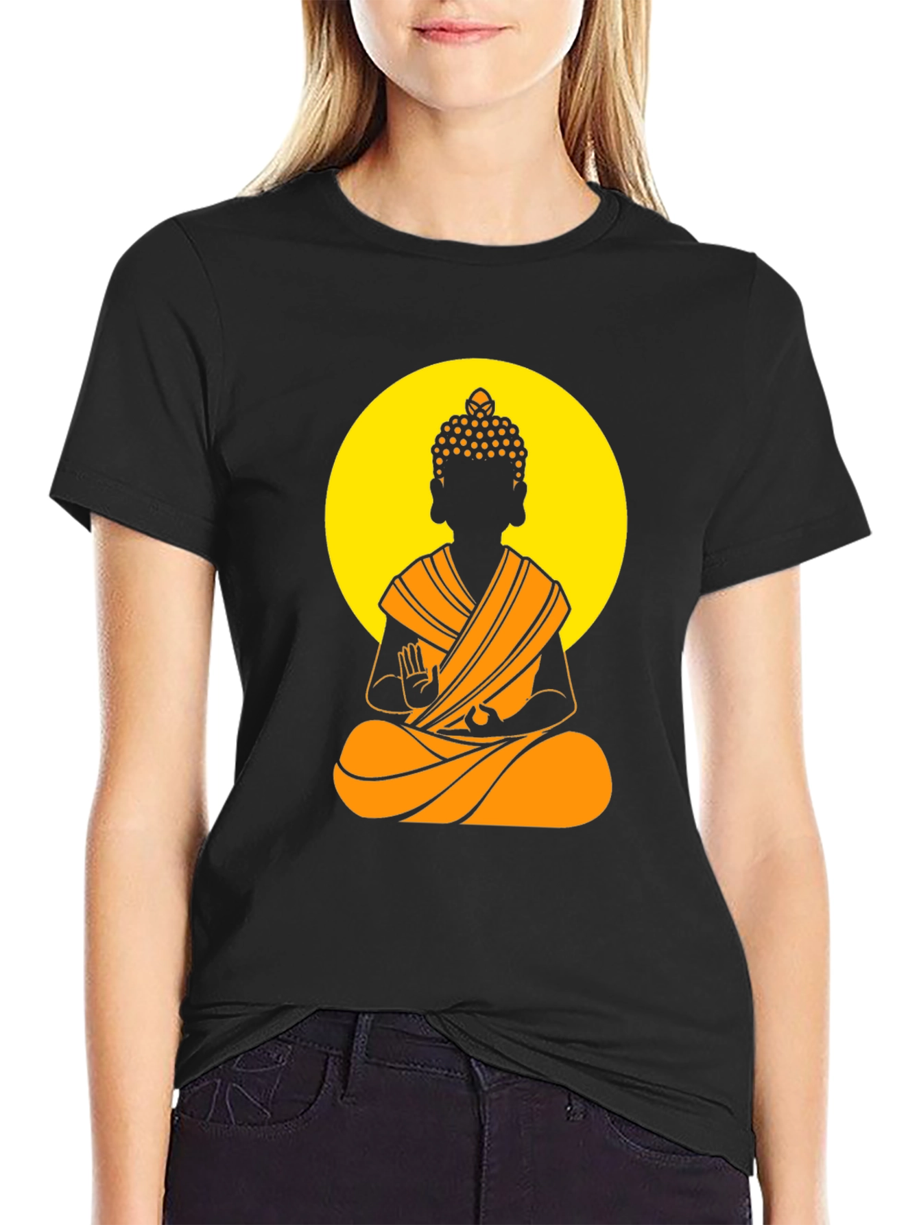 Buddha Graphic Tee - Meditative Style