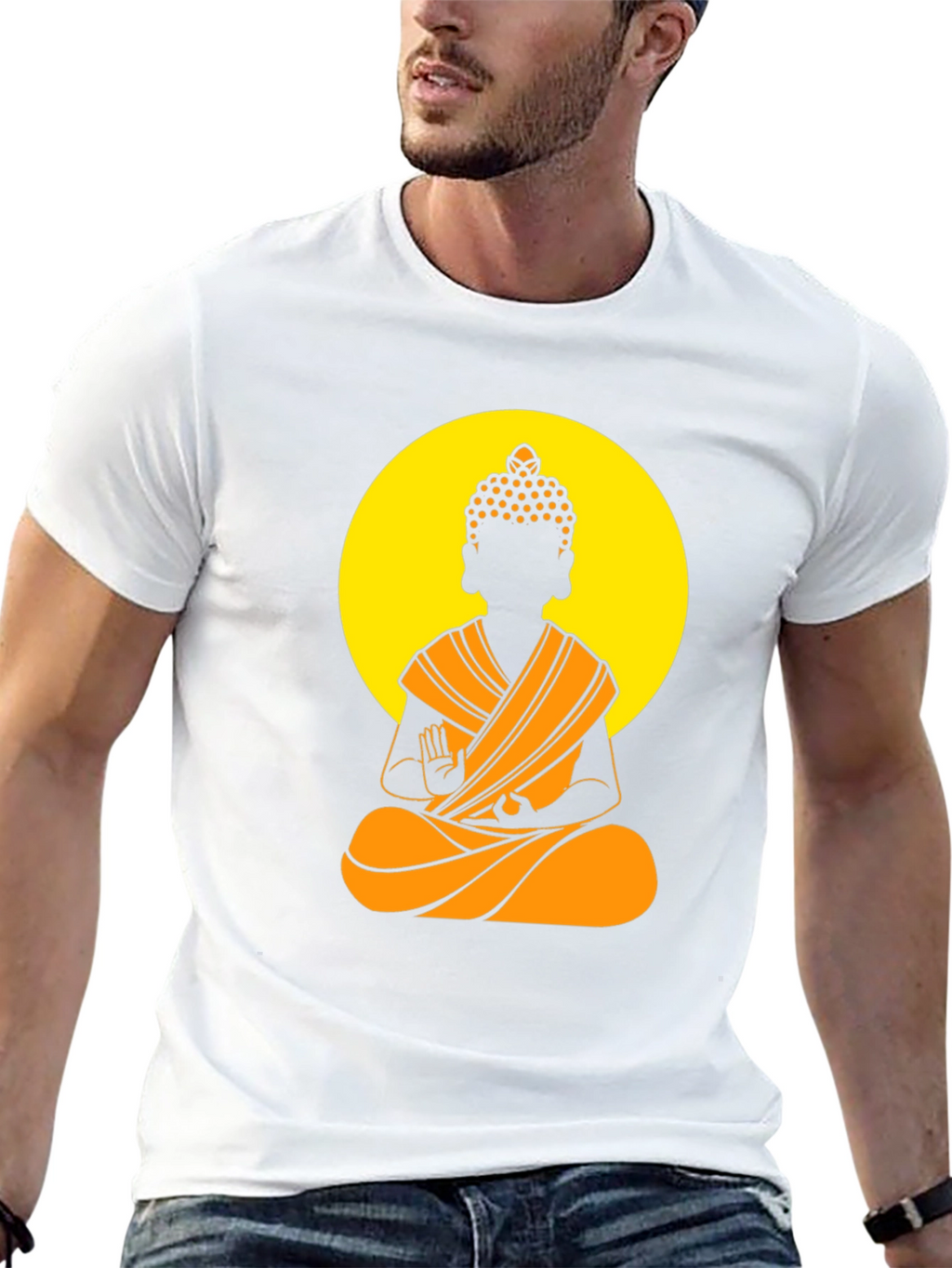 Buddha Graphic Tee - Meditative Style