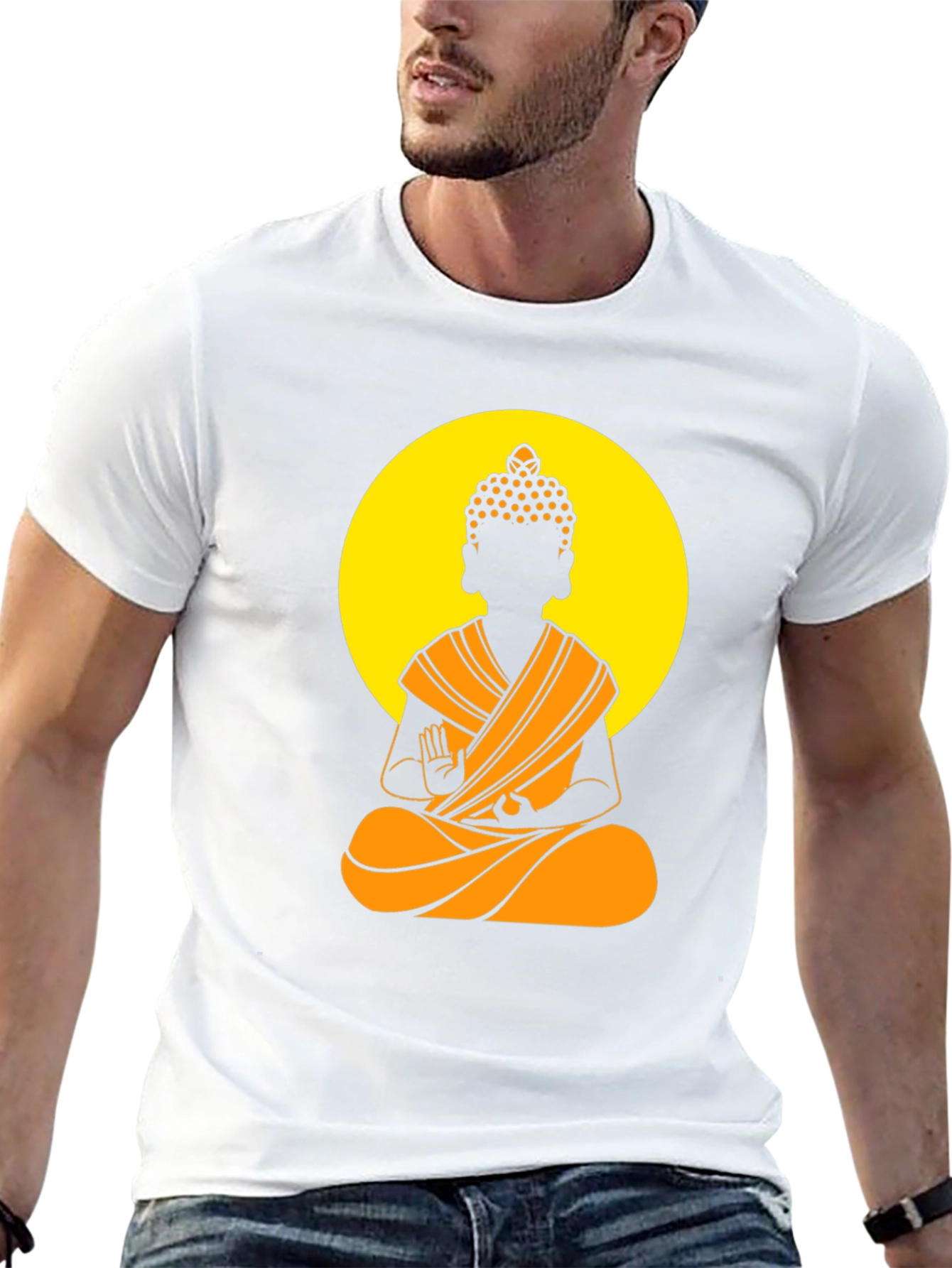 Buddha Graphic Tee - Meditative Style