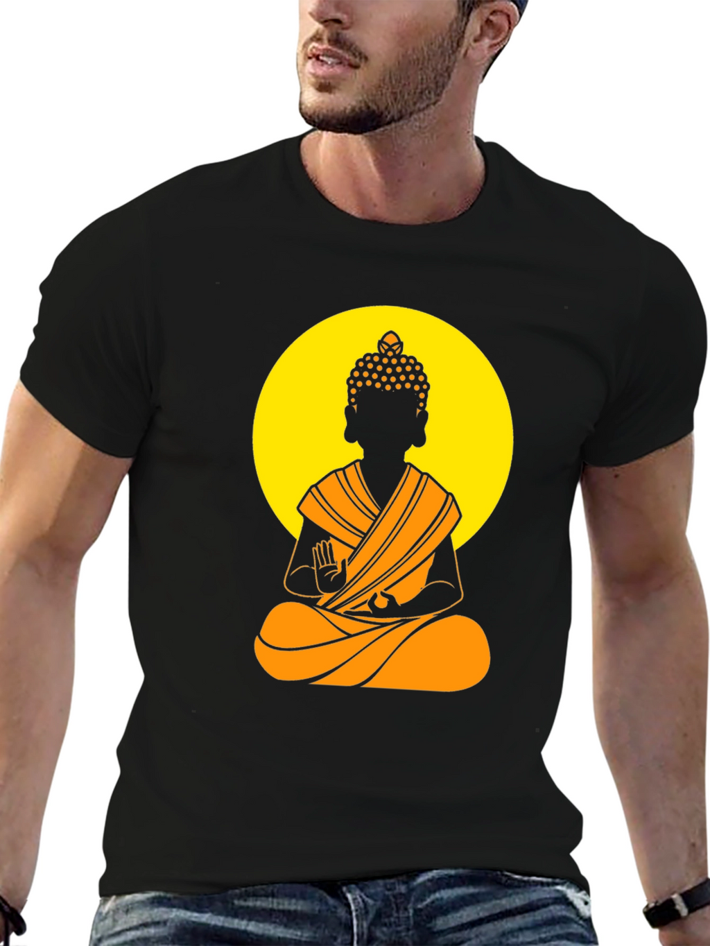 Buddha Graphic Tee - Meditative Style