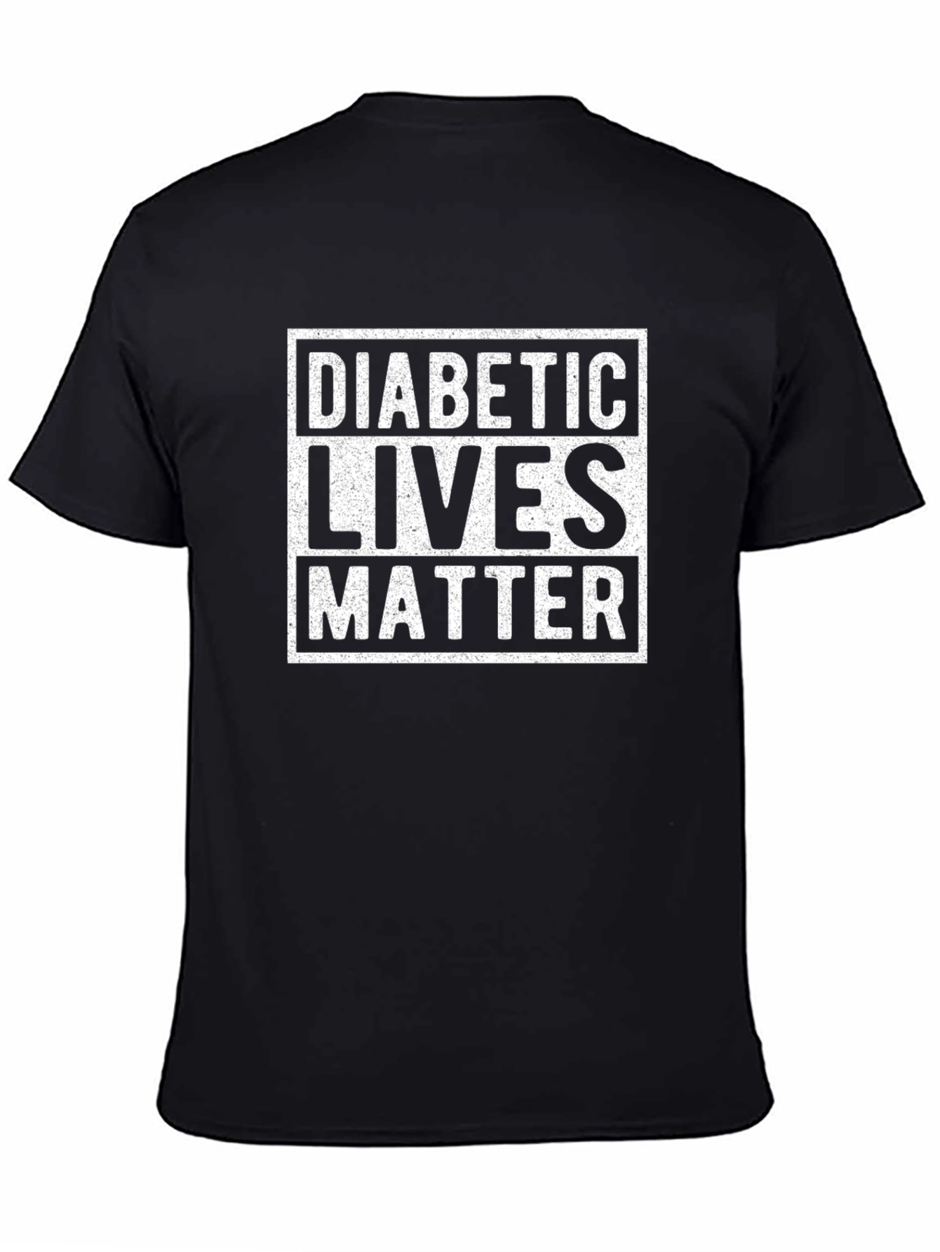 Diabetic Lives Matter Graphic Tee - Black