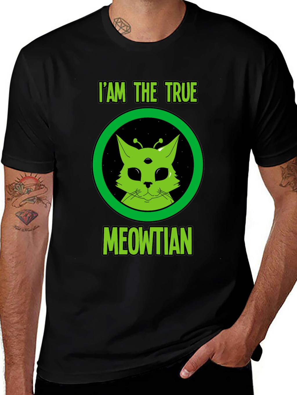I Am The True Meowtian Alien Cat T-Shirt
